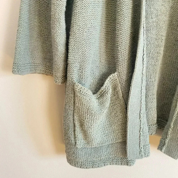 J. Jill Green Knit Open Front Cardigan - Picture 3 of 12